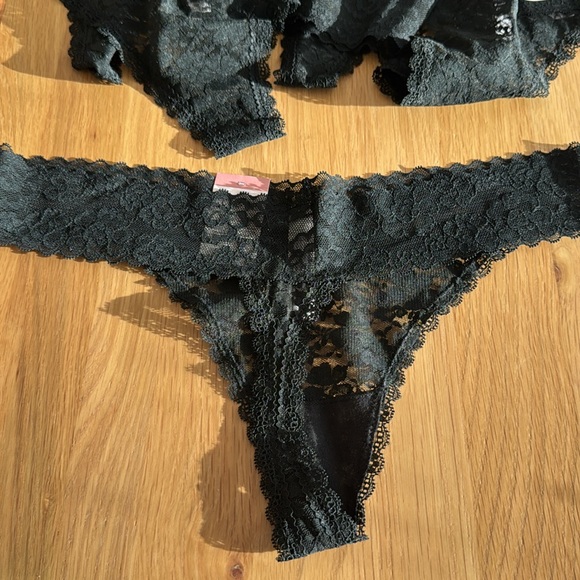 LOT x6 Auden all over lace thong target black L (12-14) underwear/panty bundle - Picture 4 of 4